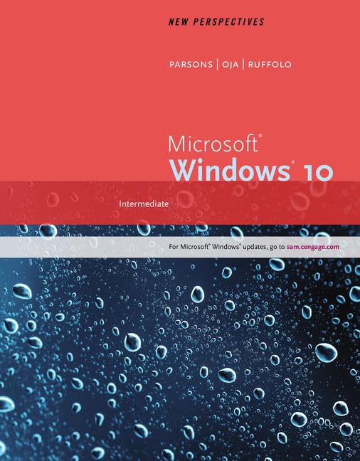 New Perspectives Microsoft Windows 10: Intermediate,Used