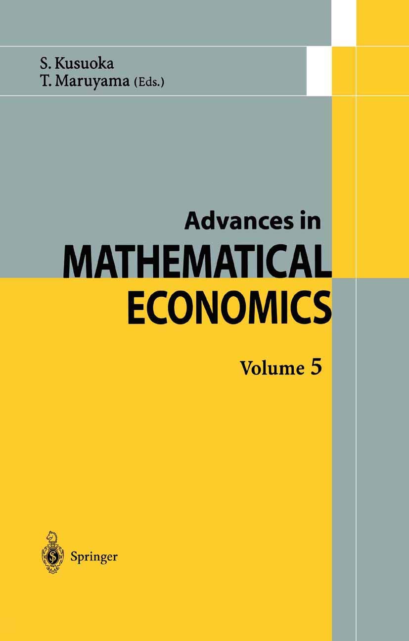 Advances in Mathematical Economics (Advances in Mathematical Economics, 5),Used