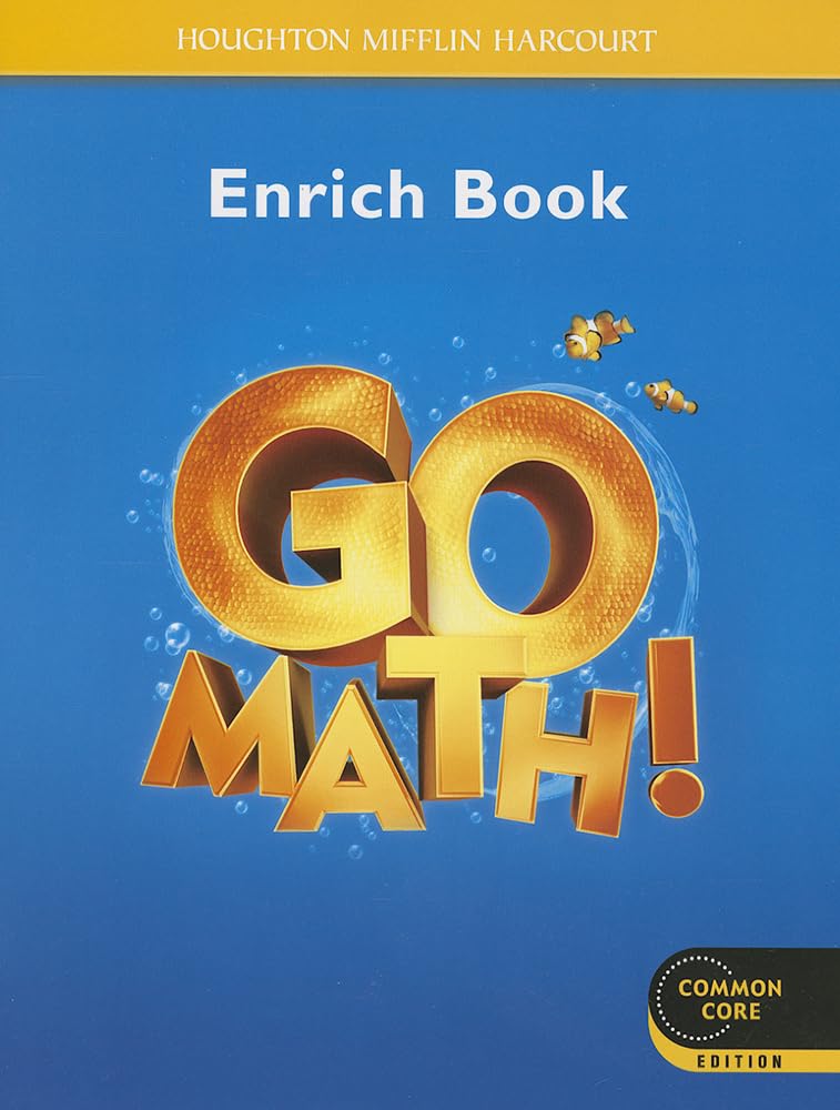 Go Math!, Enrich Book, Grade K,Used