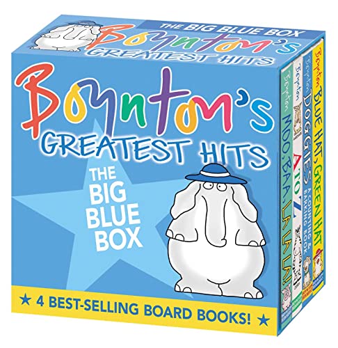 Boynton's Greatest Hits The Big Blue Box (Boxed Set): Moo, Baa, La La La!; A to Z; Doggies; Blue Hat, Green Hat,Used