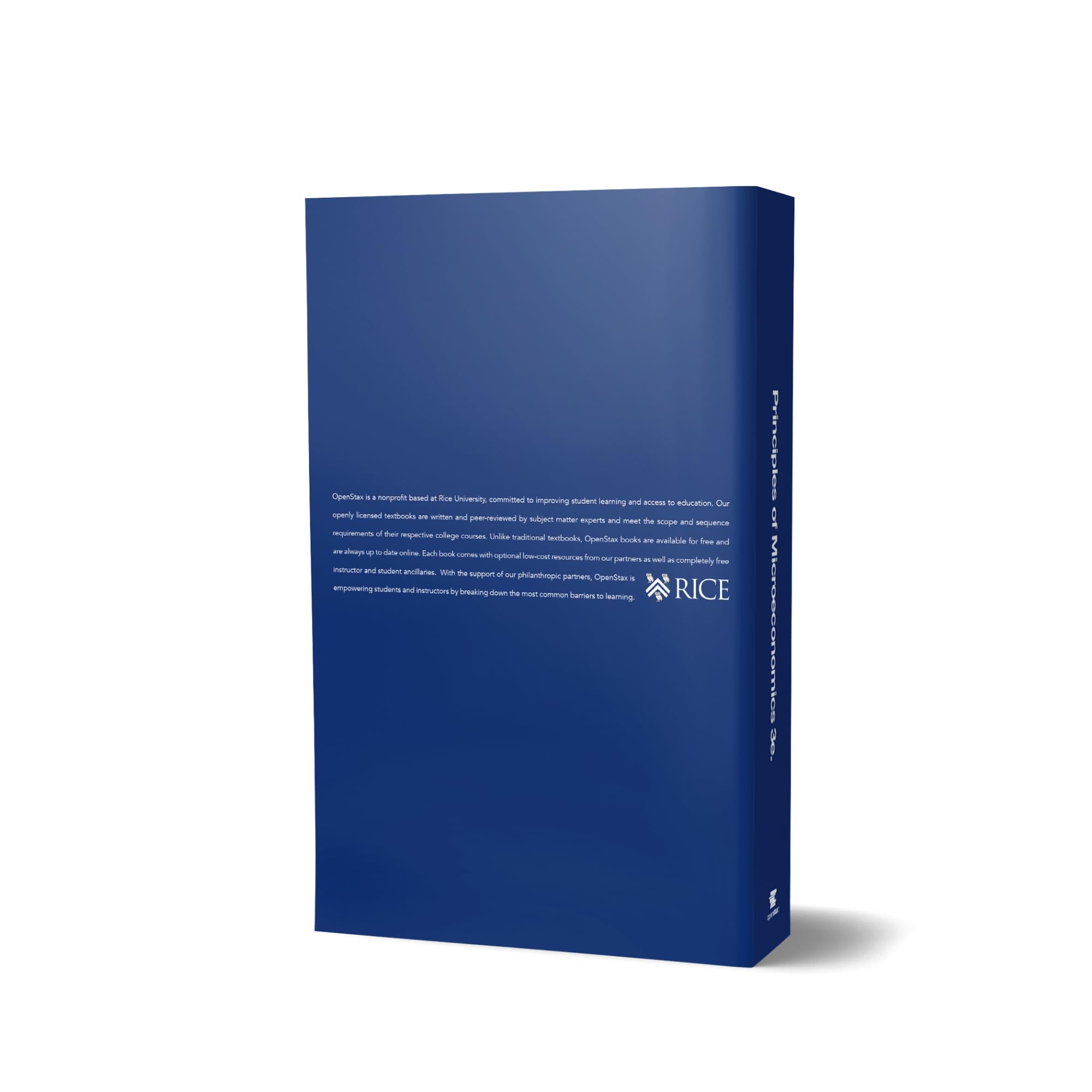Principles of Microeconomics 3e by OpenStax (Official hardcover fullcolor print version),Used