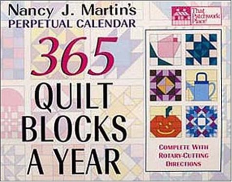 365 Quilt Blocks A Year Perpetual Calendar,Used