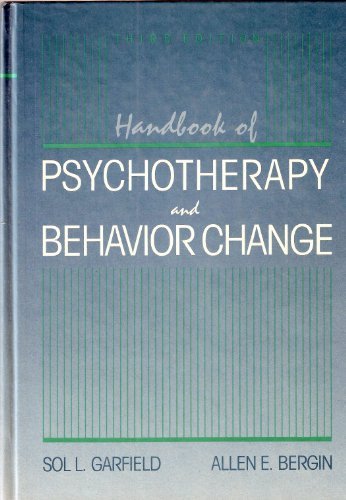 Handbook Of Psychotherapy And Behavior Change-new,New