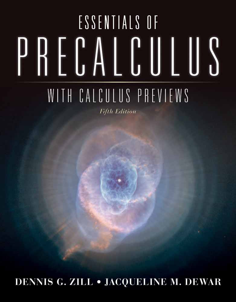 Essentials of Precalculus with Calculus Previews (Jones & Bartlett Learning Series in Mathematics),New