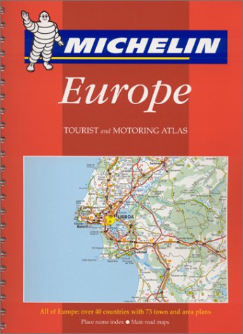 Michelin 2001 Tourist and Motoring Atlas Europe (Michelin Tourist and Motoring Atlas : Europe (Spiral, Small Format), 4th ed),Used