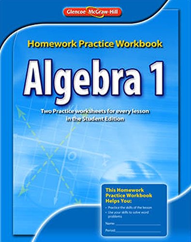 Algebra 1, Homework Practice Workbook (Merrill Algebra 2),Used