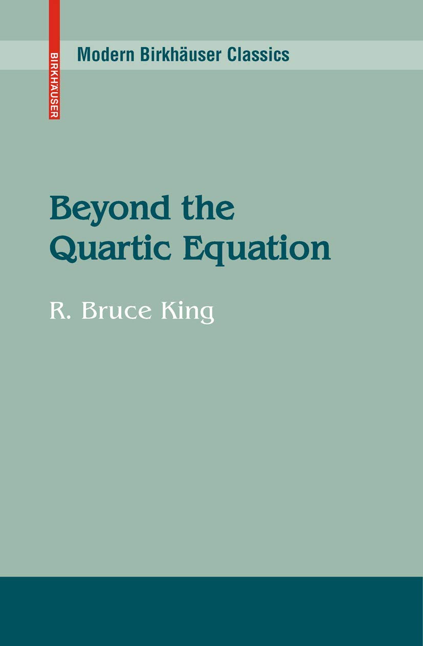 Beyond The Quartic Equation (Modern Birkhuser Classics),Used