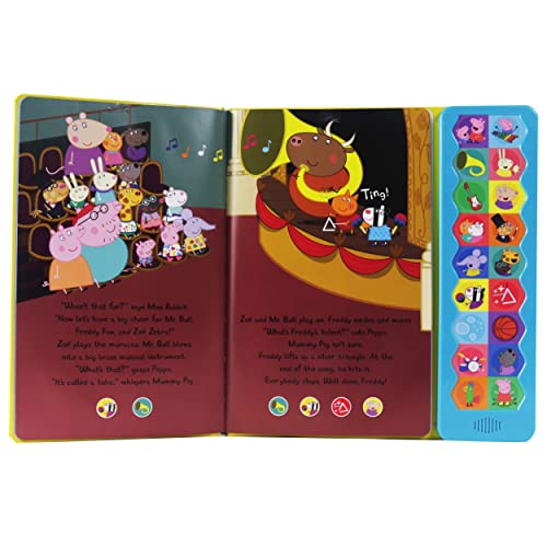 Peppa Pig  Peppa's Talent Show 18Button Interactive Sound Book  Peppa, George, Mummy, Daddy, and More!  PI Kids,Used