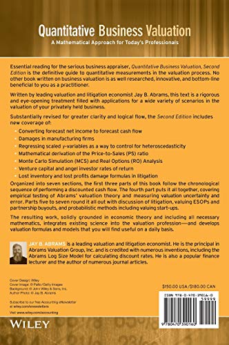 Quantitative Business Valuation: A Mathematical Approach for Today's Professionals,Used