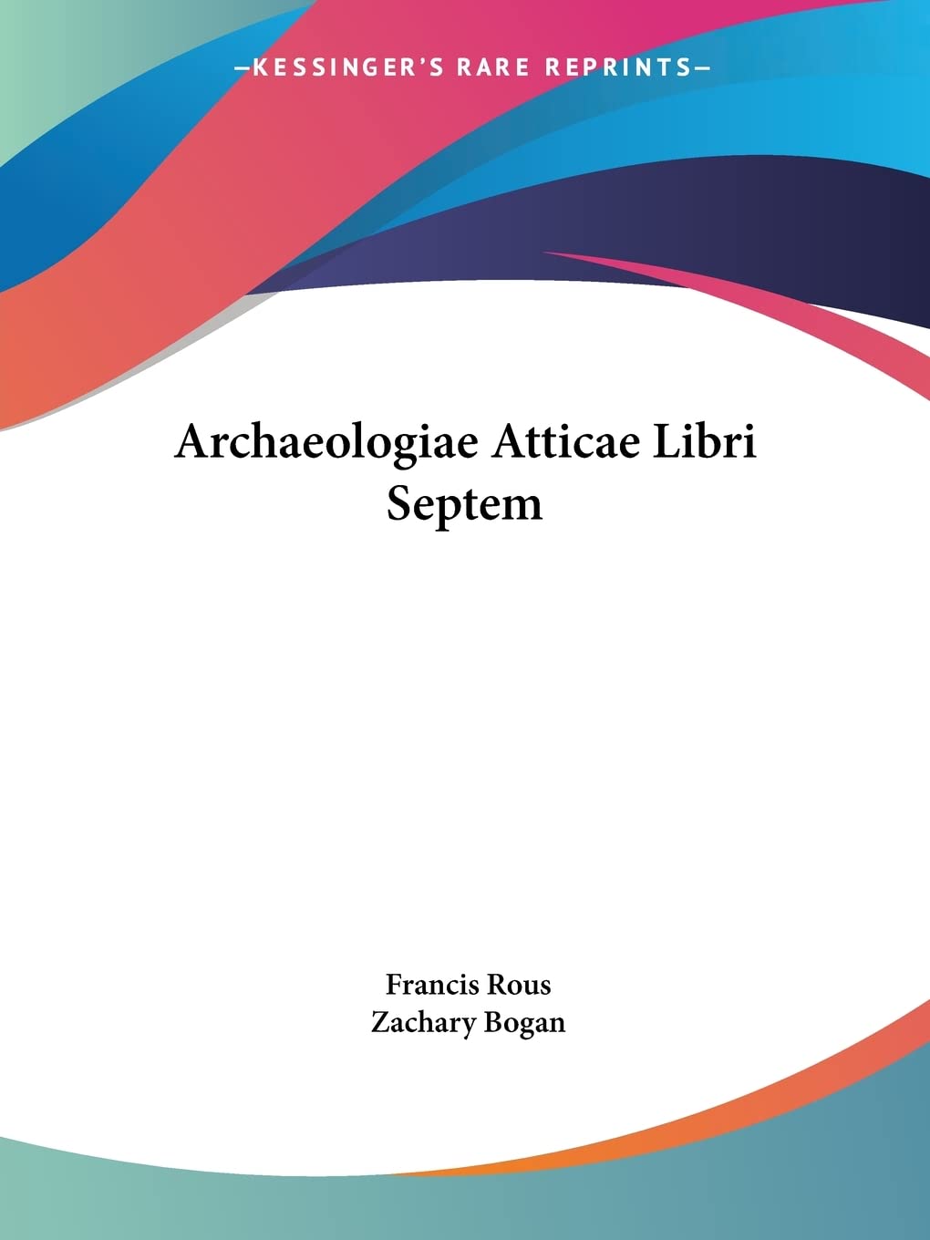 Archaeologiae Atticae Libri Septem,Used