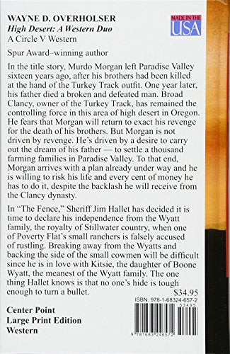 High Desert: A Western Duo,Used