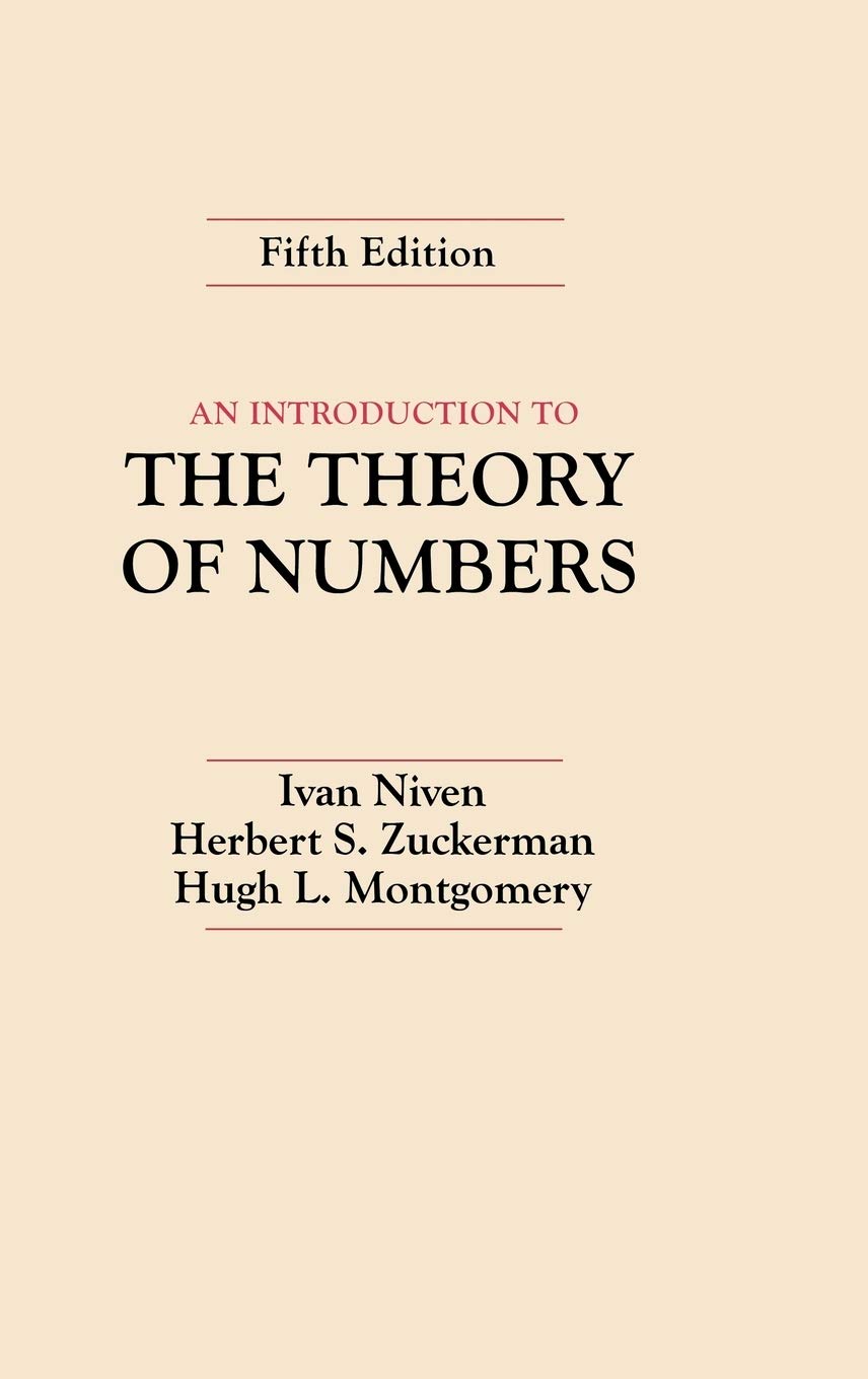 An Introduction to the Theory of Numbers,Used