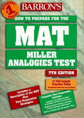 Barron'S How To Prepare For The Mat: Miller Analogies Test,Used