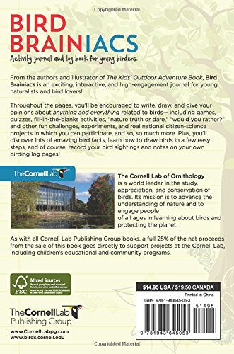 Bird Brainiacs: Activity journal and log book for young birders,Used