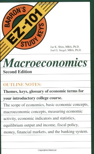 Macroeconomics (EZ101 Study Keys),Used