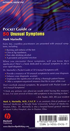 Pocket Guide Of 50 Unusual Symptoms,Used
