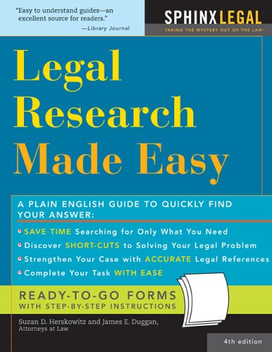 Legal Research Made Easy,Used