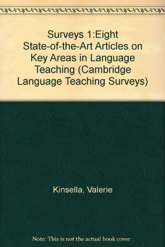 Surveys 1:Eight StateoftheArt Articles on Key Areas in Language Teaching (Cambridge Language Teaching Surveys, Series Number ,Used