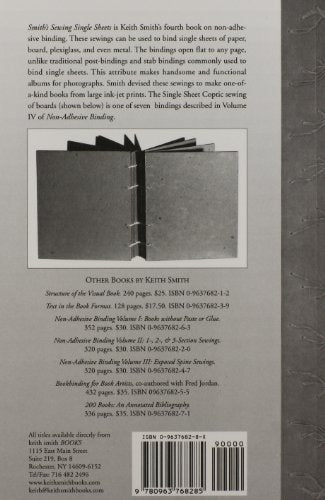 Nonadhesive Binding, Vol. 4: Smith'S Sewing Single Sheets,Used