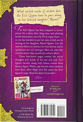 Ever After High: Diary of an Evil Queen: A Guide to Living Evilly Ever After,Used