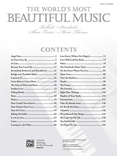 World's Most Beautiful Music: Ballads * Standards * Show Tunes * Movie Themes,Used