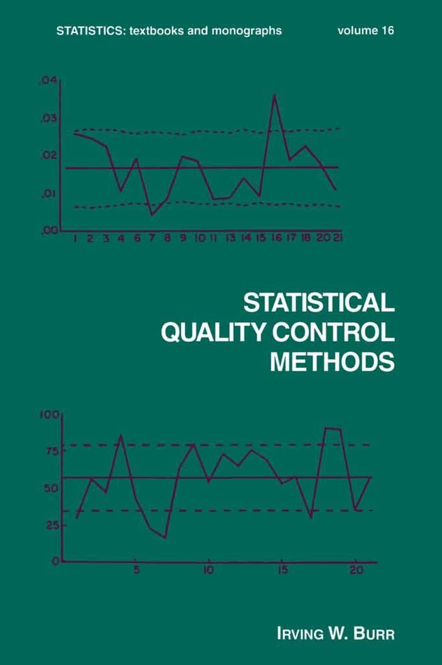 Statistical Quality Control Methods (Statistics: A Series of Textbooks and Monographs),Used