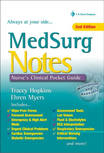 MedSurg Notes: Nurse's Clinical Pocket Guide,Used