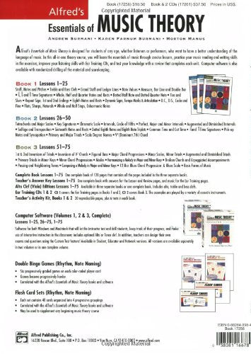 Alfred's Essentials of Music Theory: Teacher's Answer Key,Used