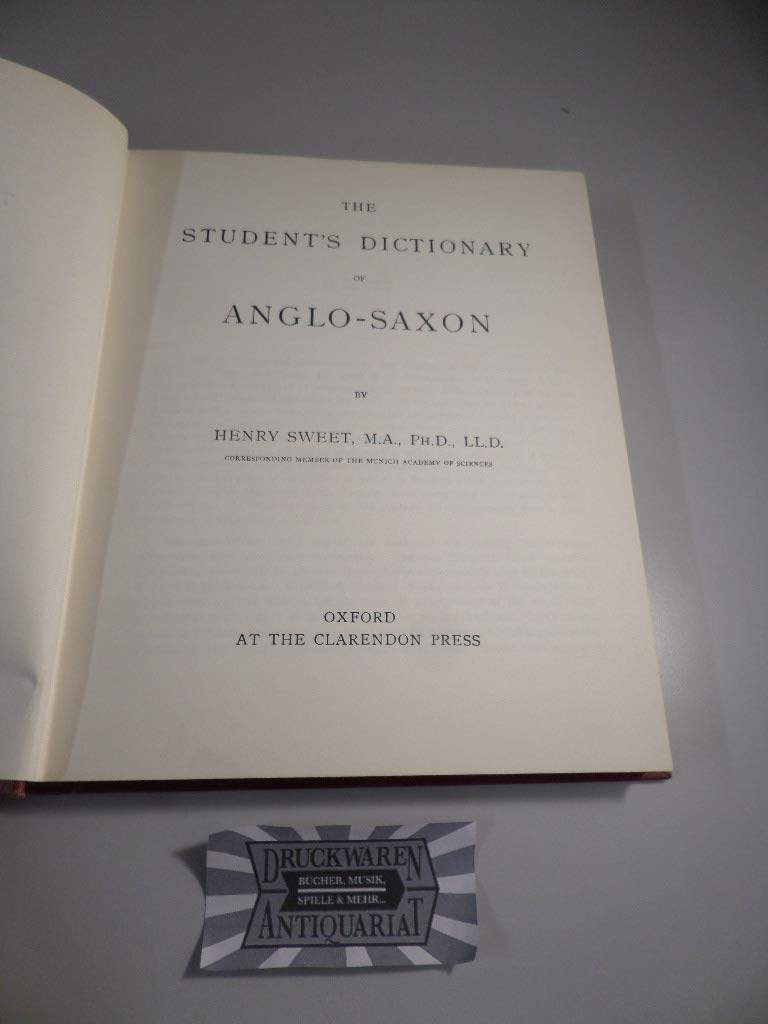 The Student's Dictionary of AngloSaxon,New