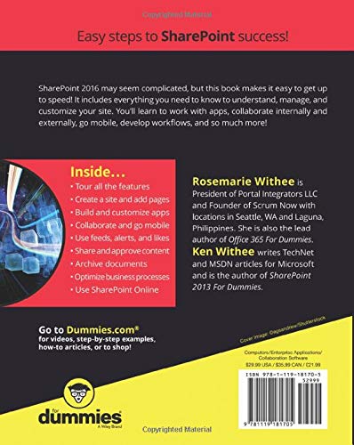 SharePoint 2016 For Dummies,Used