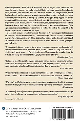 Gay Guerrilla: Julius Eastman and His Music (Eastman Studies in Music, 129),Used