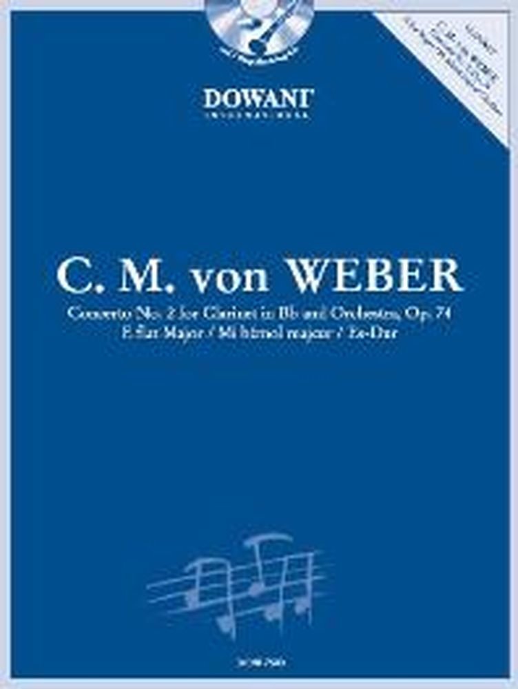 C.M. von Weber Concerto No. 2, Op. 74 in Eb Major: for Clarinet in Bb and Orchestra,Used