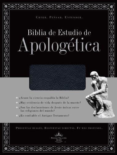 Biblia De Estudio De Apologetica, Imitacion Piel, Con Indice (Negro) (Spanish Edition)