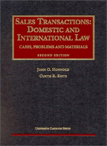 Sales Transactions (University Casebook Series),Used