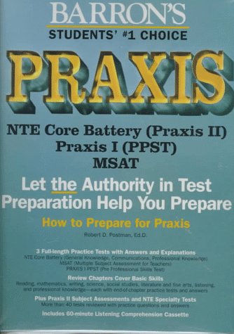 How to Prepare for PRAXIS with Cassette; Praxis II: NTE, MSAT, Praxis I: PPSTCBT,Used