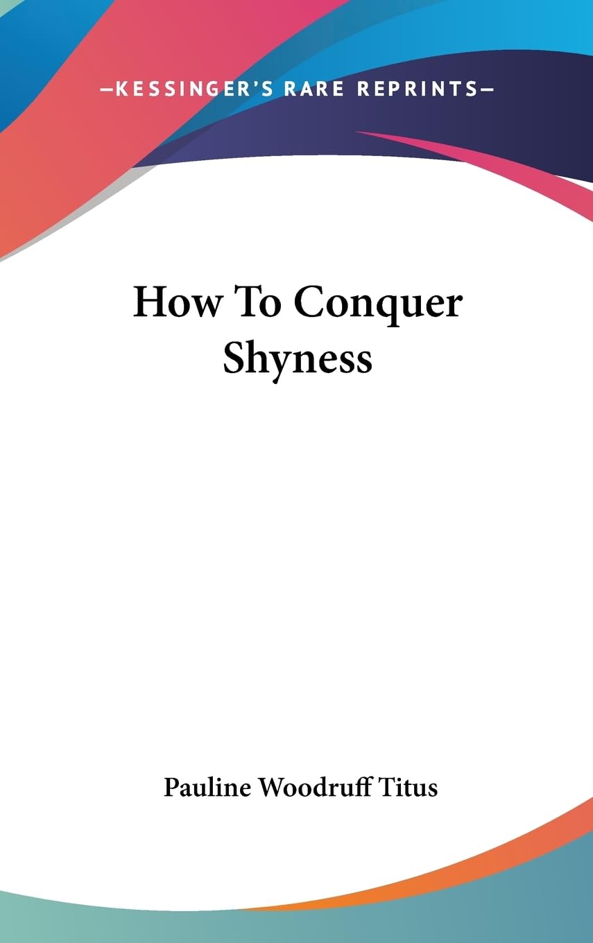 How To Conquer Shyness,New