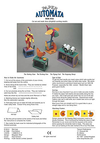 Paper Automata: Four Working Models to Cut Out and Glue Together,Used