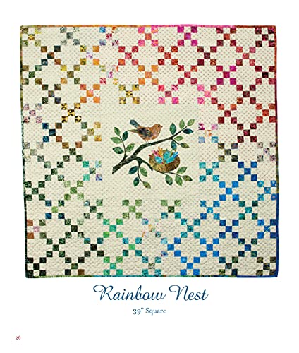 Rainbow Nest: A Story to Read, a Quilt to Make (Landauer) From Edyta Sitar of Laundry Basket Quilts, a Perfect Gift to Welcome B,New