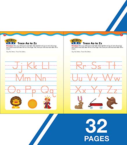 Carson Dellosa Trace Letters Handwriting Workbook for Kids Ages 3+, Preschool & Kindergarten Handwriting Practice, Letter Tracin,New