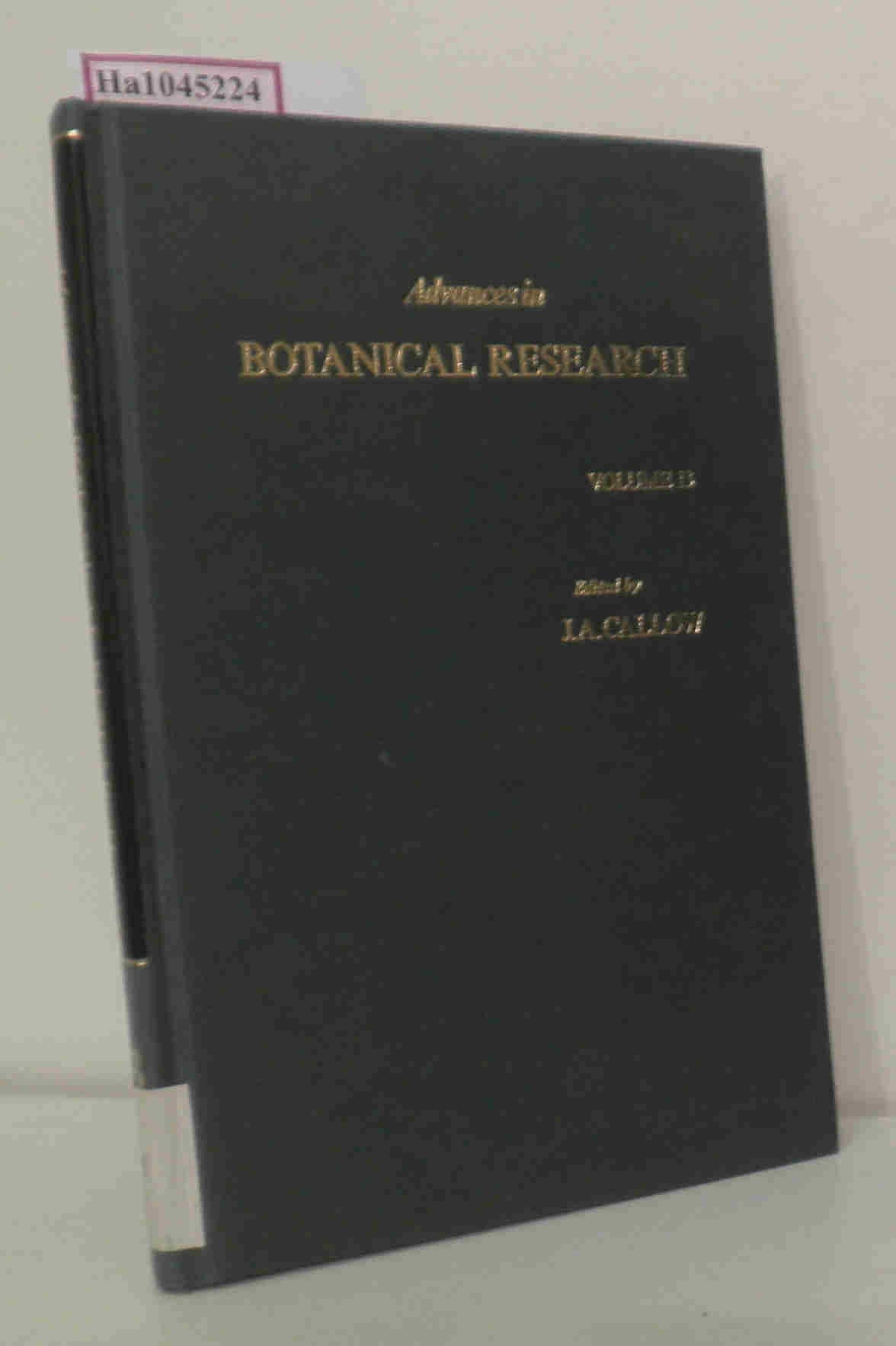 Advances in Botanical Research, Vol. 13,Used