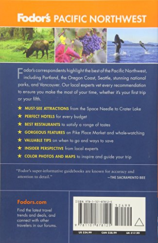 Fodor's Pacific Northwest: with Oregon, Washington & Vancouver (Fullcolor Travel Guide),Used