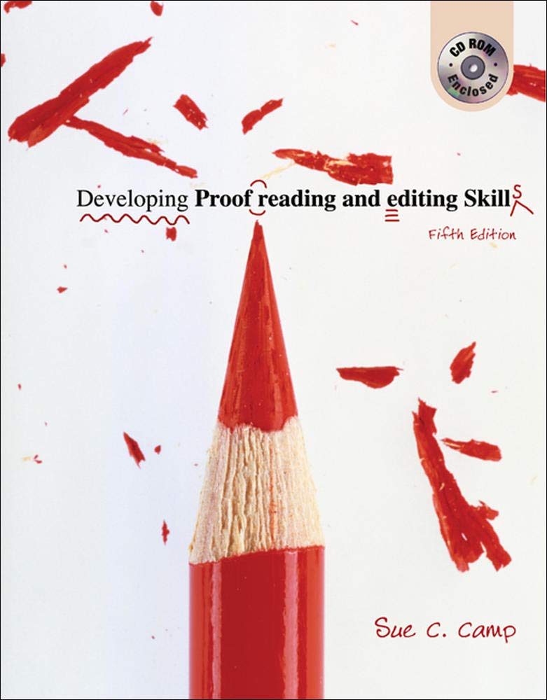 Developing Proofreading and Editing Skills w/ Student CDROM Package,Used