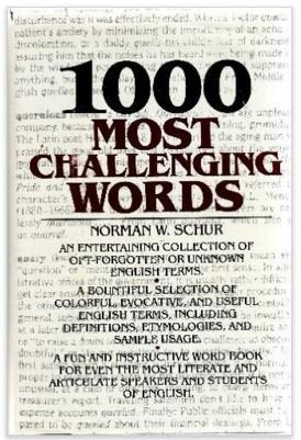 1000 Most Challenging Words,Used