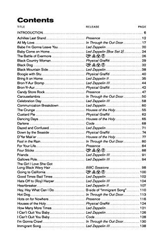 Led Zeppelin Complete Lyric & Chord Songbook,New
