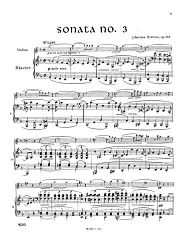 Sonata in D Minor, Op. 108, Kalmus Edition,Used