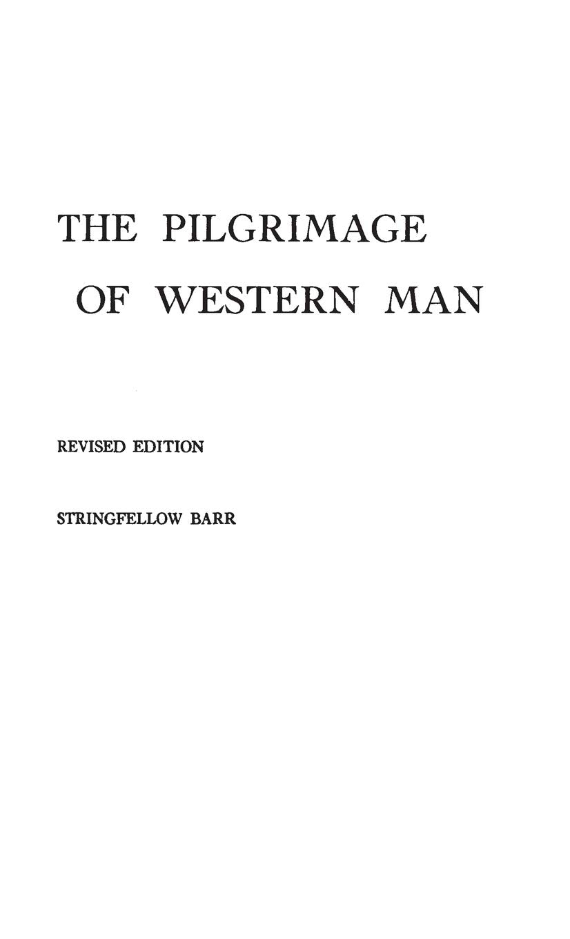 The Pilgrimage Of Western Man,Used