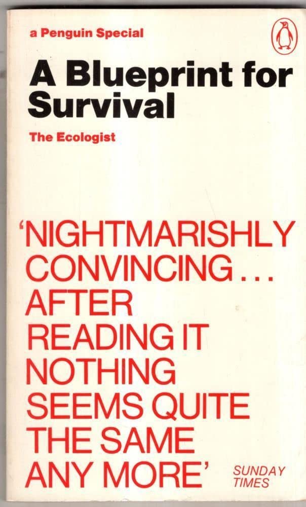 A Blueprint for survival, (A Penguin special),Used
