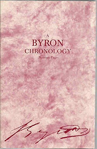 Byron Chronology,Used