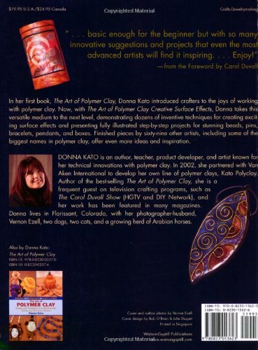 The Art Of Polymer Clay Creative Surface Effects: Techniques And Projects Featuring Transfers, Stamps, Stencils, Inks, Paints, M,Used