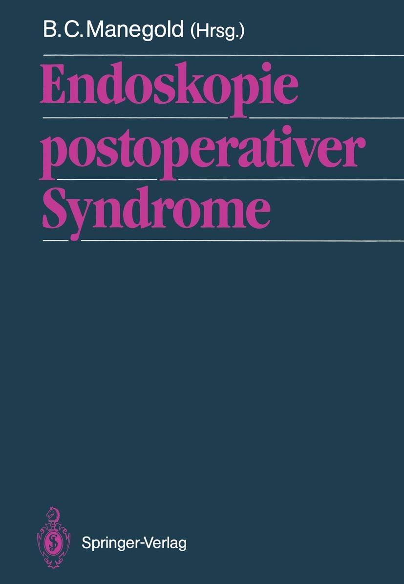 Endoskopie postoperativer Syndrome (German Edition),Used